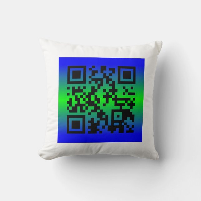 Almofada QR Code® dizendo: DIA FELIZ DO PAI (Frente)