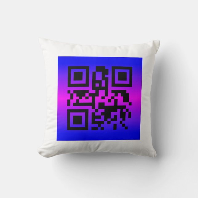 Almofada QR Code® Dizendo: É UM RAPAZ (Frente)