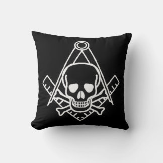 Almofada Quadrado e Compass com Caveira Indefinida