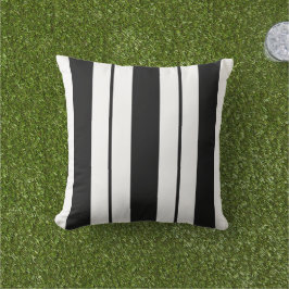 Almofada Quadrado preto e branco moderno