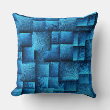 Quadrados azuis com abstrato tribal design