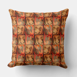 Almofada Quadrados com desenhos abstratos em zigue-zague