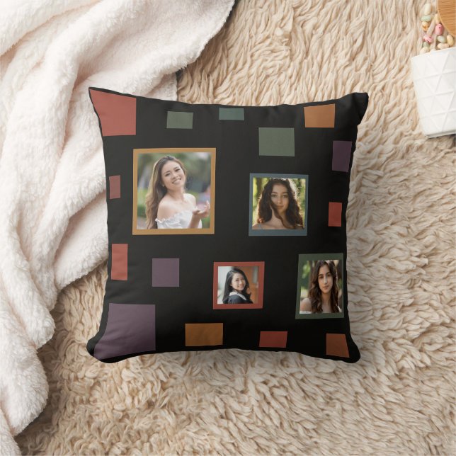 Almofada Quadrados de Fotos Personalizados (Cobertor)