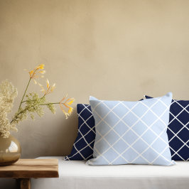 Almofada Quadrados Geométricos Azuis