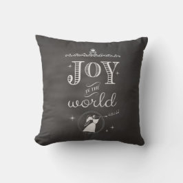 Almofada Quadro de discussão - Joy to the World Christmas A