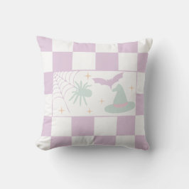 Almofada Quadro de Verificação da Estação de Spooky Roxo Ha