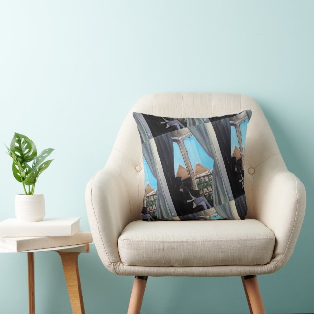 Almofada Quadro do Hotel Pyramisa por Alfred Fox (Cadeira)