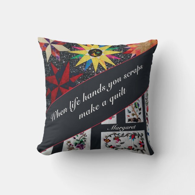 Almofada Quando A Vida Mandar, Você Scraps Faz Um Quilo (Frente)