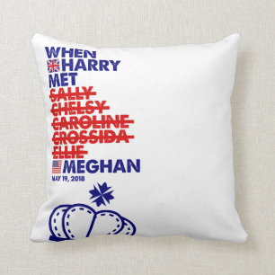 Almofada Quando Harry encontrou o casamento real Merch