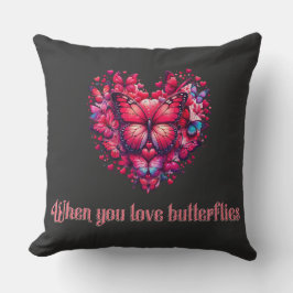 Almofada Quando você ama borboletas