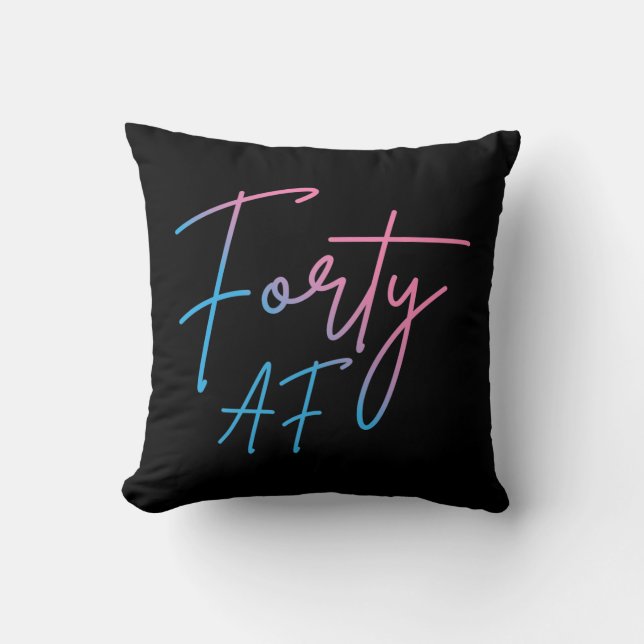Almofada Quarenta AF II - Presente de Aniversário (Frente)