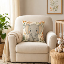 Quarto de Bebê Elefante Boho Safari Fofo
