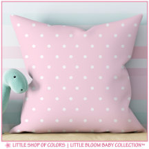 Quarto de Bebê Menina Rosa com Bolinhas Cor de Ros