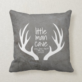 Almofada Quarto de Bebê Menino Rústico Antlers Little Man C