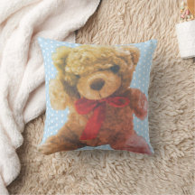 Quarto de Urso de Pelúcia Azul Claro Adorável Vint