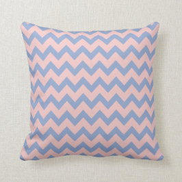 Almofada Quartzo cor-de-rosa e serenidade Chevron,