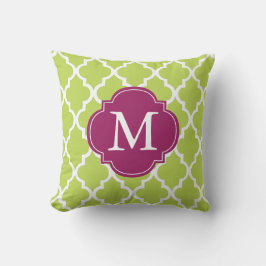 Almofada Quatrefoil em Quatrefoil Verde Kiwi