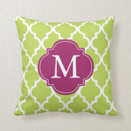Almofada Quatrefoil em Quatrefoil Verde Kiwi