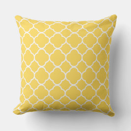 Almofada Quatrefoil Mostarda Amarelo Casa Decor Trendência 