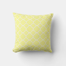 Quatrefoil Pastel Yellow Home Decor Cotton