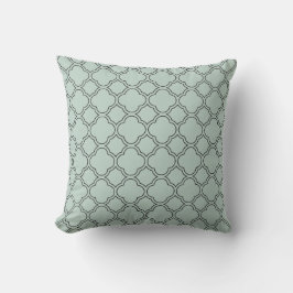 Almofada Quatrefoil Travesseiro Azul Palladiano