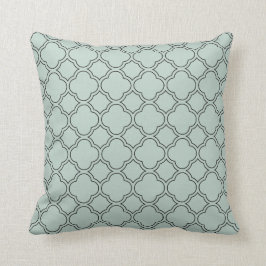 Almofada Quatrefoil Travesseiro Azul Palladiano
