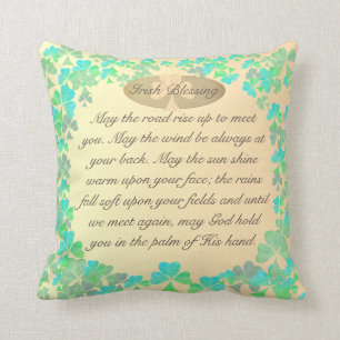 Almofada Que a estrada suba... Benção Irlandesa de Choque