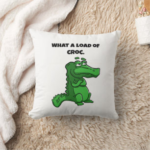 Almofada Que Cartoon Croc Funny Alligator
