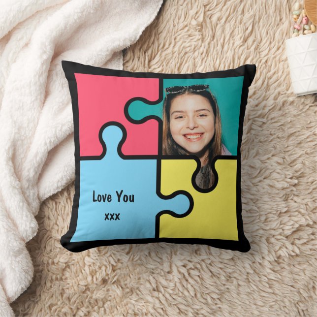 Almofada Quebra-cabeça romântico Perdida Piece Presente de  (Cobertor)