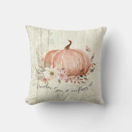 Almofada Queda De Autumn Pumpkin Spice Tudo Belo Floral T