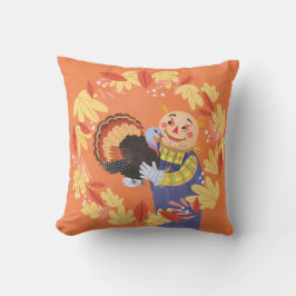 Almofada Queda do espantalho do outono e da Turquia