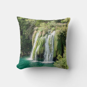 Almofada Quedas de água no Parque Nacional de Plitvice - C