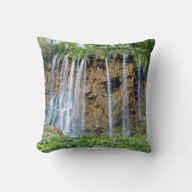 Almofada Quedas de água no Parque Nacional de Plitvice - Cr (Frente)