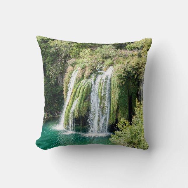 Almofada Quedas de água no Parque Nacional de Plitvice - Cr (Frente)