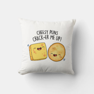 Almofada Queijo Puns Crack-er-Me Pun Queijo Bonito