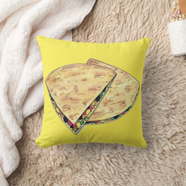 Almofada Queijo Quesadillas Comida mexicana Apeticionário (Cobertor)
