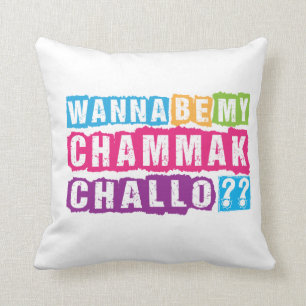 Almofada Queira ser meu Chammak Challo? Menina altivo