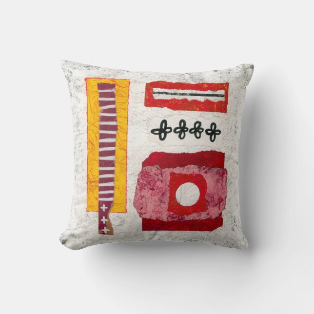 Almofada Quente Aqui Travesseiro decorativo - Arte Abstrato (Frente)