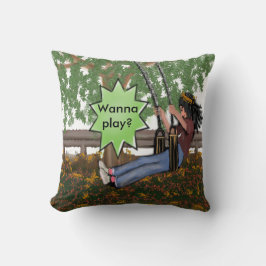 Almofada Quer Jogar? Travesseiro decorativo De Sofá Em Um B