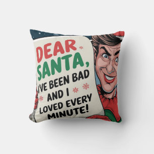 Almofada Querido Papai Noel, Fui Mau Elfo de Natal Design D
