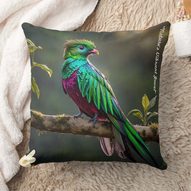 Almofada "Quetzal Sereno" (Cobertor)