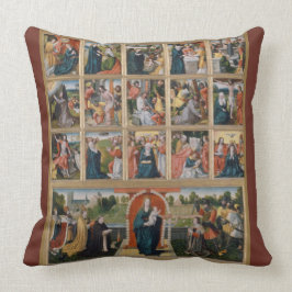 Almofada Quinze mistérios Virgem Santa Rosária Maria Jesus