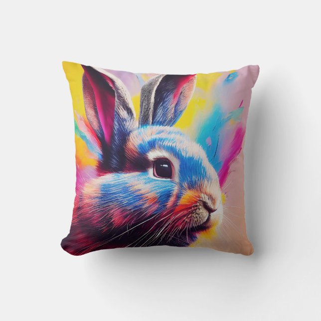 Almofada Rabbit Bunny Animal Discovery Adventure Nature (Frente)