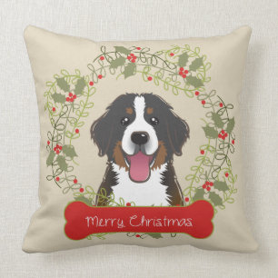 Almofada Raça do cão do Feliz Natal