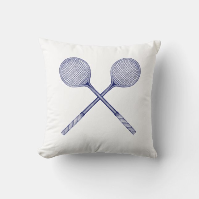 Almofada Racquet de Squash Cruzados Azul (Frente)