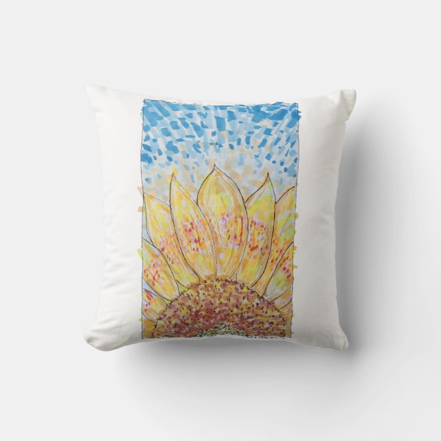 Almofada Radiant Bloom Sunflower (Frente)