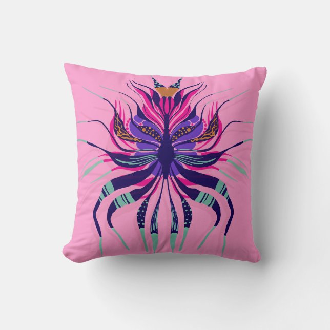 Almofada Radioativo bonito - Rosa (Frente)