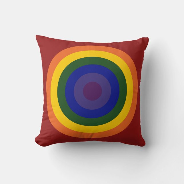 Almofada Rainbow Bullseye (Frente)