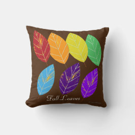 Almofada Rainbow Fall Deixa Árvores Reversíveis Nome da Fam