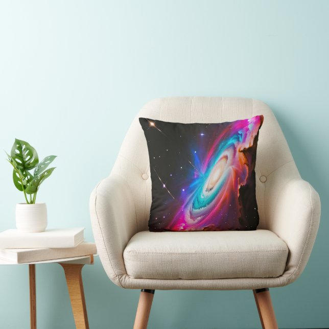 Almofada Rainbow Fantasy Black Hole Galaxy (Cadeira)